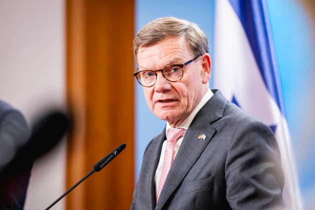 Johann Wadephul (CDU), Bundesaussenminister, aufgenommen im Rahmen einer Pressekonferenz in Berlin, 05.05.2026. Fotografiert im Auftrag des Auswaertigen Amtes Berlin Deutschland Copyright: xJulianexSonntag AAx