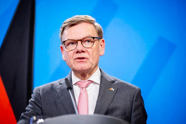 Johann Wadephul (CDU), Bundesaussenminister, aufgenommen im Rahmen einer Pressekonferenz in Berlin, 05.05.2026. Fotografiert im Auftrag des Auswaertigen Amtes Berlin Deutschland Copyright: xJulianexSonntag AAx