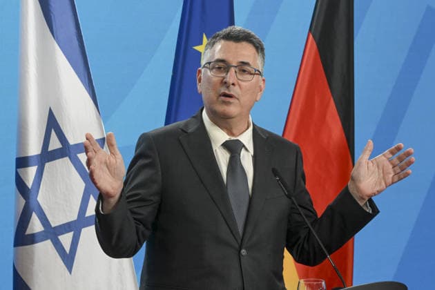 Johann Wadephul - Gideon Sa ar meeting in Berlin BERLIN, GERMANY - MAY 05: German Foreign Minister Johann Wadephul and Israeli Foreign Minister Gideon Sa ar hold a joint press conference at the Federal Foreign Office in Berlin, Germany, on May 05, 2026. Halil Sagirkaya Anadolu Berlin Germany. Editorial use only. Please get in touch for any other usage.  Copyright: x2026xAnadoluxHalilxSagirkayax