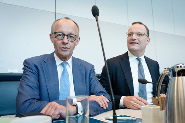 Bundestagsfraktion, CDU CSU Bundestag, Bundestagsfraktion, CDU CSU, Vorsitzender, Jens Spahn, CDU, Friedrich Merz, Bundeskanzler Berlin Berlin GER