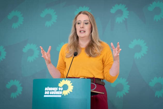 Pressestatement, Bündnis 90 Die Grünen, Katharina Dröge Pressestatement, Reichstagsgebäude, Bundestagsfraktion, Bündnis 90 Die Grünen, Vorsitzende, Katharina Dröge Berlin Berlin GER