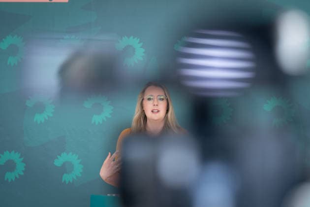 Pressestatement, Bündnis 90 Die Grünen, Katharina Dröge Pressestatement, Reichstagsgebäude, Bundestagsfraktion, Bündnis 90 Die Grünen, Vorsitzende, Katharina Dröge Berlin Berlin GER