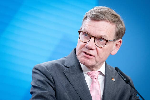 Außenminister Johann Wadephul Auswärtiges Amt, Berlin, Pressebegegnung, Außenminister Johann Wadephul Berlin Berlin GER