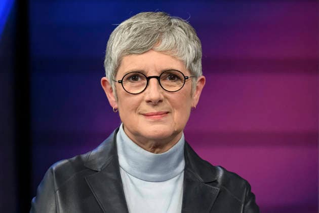 v.l.: Britta Haßelmann, B˜90 Grüne (Fraktionsvorsitzende), GER, Berlin, Studio, zu Gast bei Maischberger, politische Talkshow, TV, Format, mit Moderatorin Sandra Maischberger, Das Erste, aus Adlershof Am Studio 20, 05. Mai 2026, Copyright: HMBxMedia UwexKoch