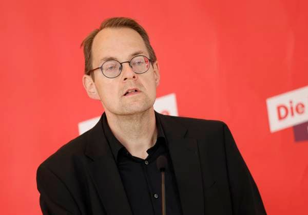 Deutschland, Berlin, Reichstag, Fraktion Die Linke im Bundestag, Pressekonferenz mit Sören Pellmann