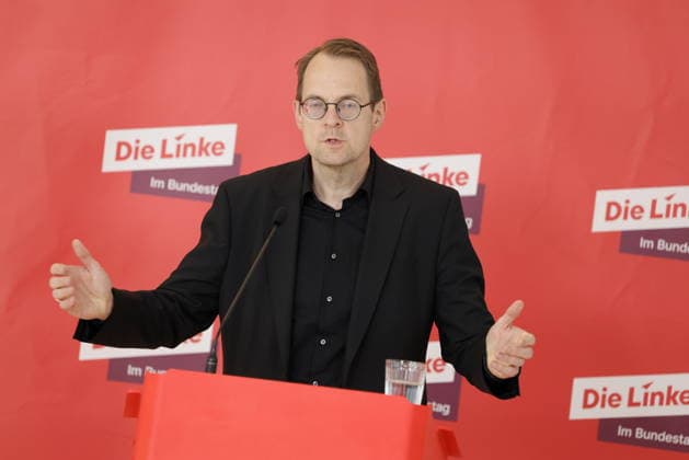 Deutschland, Berlin, Reichstag, Fraktion Die Linke im Bundestag, Pressekonferenz mit Sören Pellmann