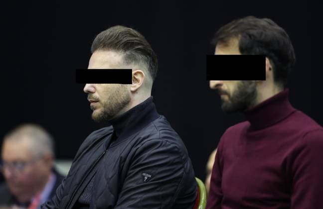 Accused Paolo Falzone and Antonino Falzone pictured during and the third day of the trial of P. and A. Falzone, at the Court of Appeal of Mons, on Wednesday 06 May 2026. The trial of the two men concerns the 2022 tragedy in Strepy-Bracquegnies, where a car plowed into a carnival parade around 5:00. Six people died at the scene, and a seventh months later in the hospital. P. Falzone is charged with seven murder and 81 attempted murder. A. Falzone with failure to render aid to a person in danger.  VIRGINIExLEFOUR 173003999