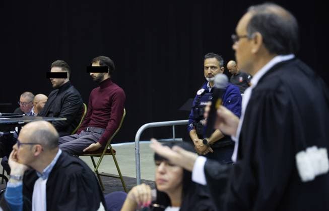 Civil party lawyer Jean-Philippe Mayence gestures during the third day of the trial of P. and A. Falzone, at the Court of Appeal of Mons, on Wednesday 06 May 2026. The trial of the two men concerns the 2022 tragedy in Strepy-Bracquegnies, where a car plowed into a carnival parade around 5:00. Six people died at the scene, and a seventh months later in the hospital. P. Falzone is charged with seven murder and 81 attempted murder. A. Falzone with failure to render aid to a person in danger.  VIRGINIExLEFOUR 173006075