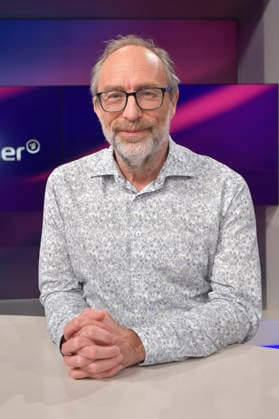 Jimmy Wales in der ARD-Talkshow maischberger im Studio Berlin Adlershof. Berlin, 05.05.2026