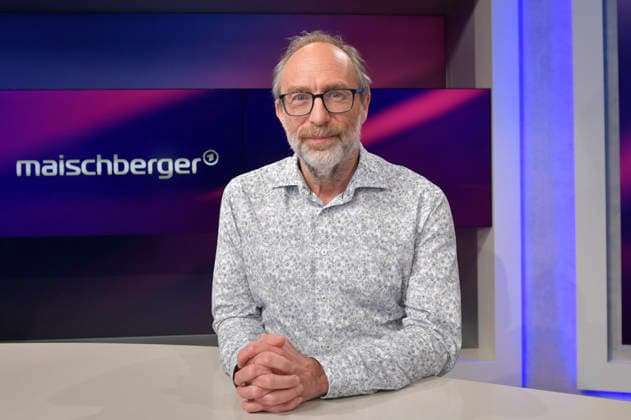 Jimmy Wales in der ARD-Talkshow maischberger im Studio Berlin Adlershof. Berlin, 05.05.2026