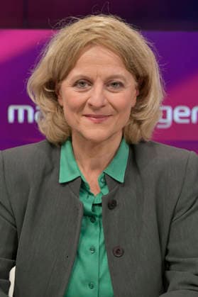 Kristina Dunz in der ARD-Talkshow maischberger im Studio Berlin Adlershof. Berlin, 05.05.2026