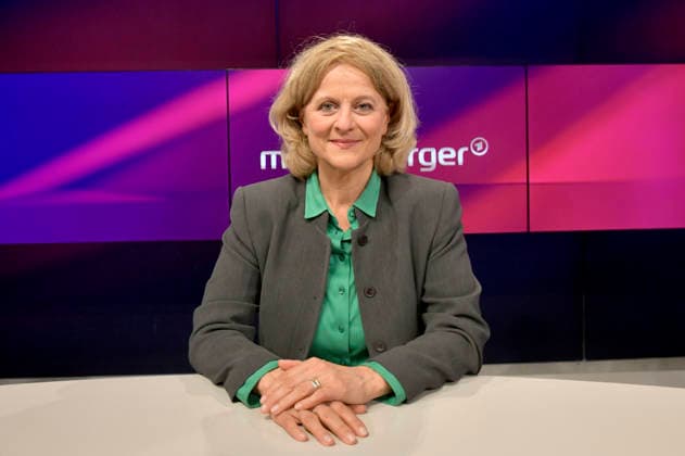 Kristina Dunz in der ARD-Talkshow maischberger im Studio Berlin Adlershof. Berlin, 05.05.2026