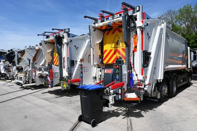 Die IFAT Munich 2026 ist die weltweit führende Fachmesse für Wasser-, Abwasser-, Abfall- und Rohstoffwirtschaft. Die Messe findet alle zwei Jahre auf dem Messegelände in München - Riem statt. Foto: Müll-Lastwagen der Terberg HS GmbH