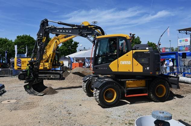 Die IFAT Munich 2026 ist die weltweit führende Fachmesse für Wasser-, Abwasser-, Abfall- und Rohstoffwirtschaft. Die Messe findet alle zwei Jahre auf dem Messegelände in München - Riem statt. Foto: Volvo Electric Bagger EWR 150