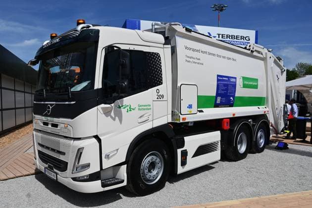 Die IFAT Munich 2026 ist die weltweit führende Fachmesse für Wasser-, Abwasser-, Abfall- und Rohstoffwirtschaft. Die Messe findet alle zwei Jahre auf dem Messegelände in München - Riem statt. Foto: Volvo Electric Müll LKW, Gemeente Rotterdam