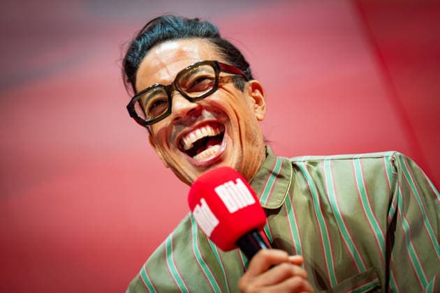 Jorge Gonzalez, Moderator, Choreograf und Model, auf der BILD-Stage;OMR26 Festival in Hamburg, Hamburg Hamburg Deutschland Messe