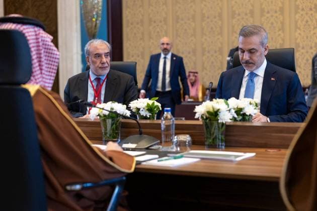 3rd Turkish-Saudi Coordination Council Meeting ANKARA, TURKIYE - MAY 6: Turkish Foreign Minister Hakan Fidan meets with the Saudi Foreign Minister Faisal bin Farhan Al Saud during the 3rd Turkish-Saudi Coordination Council Meeting on May 6, 2026, in Ankara, Turkiye. Murat Gok Anadolu Ankara Turkey. Editorial use only. Please get in touch for any other usage.  Copyright: x2026xAnadoluxMuratxGokx