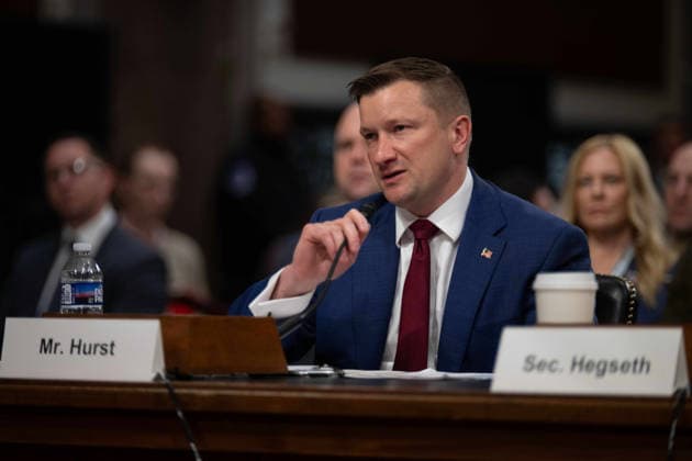 May 6, 2026, Washington, Dc, United States of America: Pentagon Chief Financial Officer Jules Hurst III responds to a question during testimony before the Senate Armed Services Committee on Capitol Hill, April 30, 2026 in Washington, D.C. Washington United States of America - ZUMAp138 20260506_zaa_p138_022 Copyright: xPo1xEricxBrann Dodx