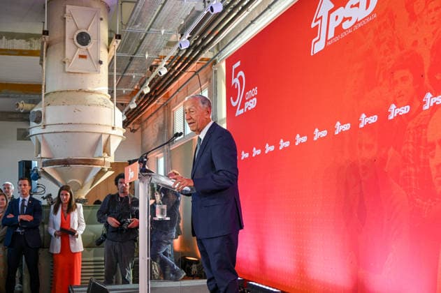 May 6, 2026, Lisbon, Lisbon, Portugal: Former Portuguese President MARCELO REBELO DE SOUSA delivers a speech during the ceremony marking the 52nd anniversary of the Social Democratic Party PSD in Lisbon. Lisbon Portugal - ZUMAr238 20260506_zip_r238_028 Copyright: xRicardoxRochax