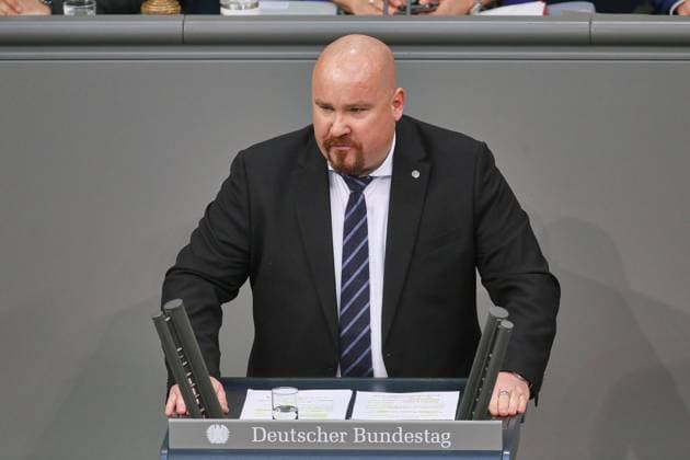 Berlin, Deutschland, 07.05.2026: Deutscher Bundestag: 77. Bundestagssitzung: Jan Feser, AfD Copyright: xdtsxNachrichtenagenturx dts_118044