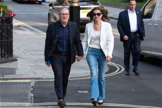 UK Prime Minister Starmer votes for UK local elections 2026 in London LONDON, UNITED KINGDOM - MAY 7: UK Prime Minister Keir Starmer and his wife Victoria Starmer arrive at a polling station in Westminster, to vote in the local elections in London, United Kingdom on May 7, 2026. Thomas Krych Anadolu London United Kingdom. Editorial use only. Please get in touch for any other usage.  Copyright: x2026xAnadoluxThomasxKrychx
