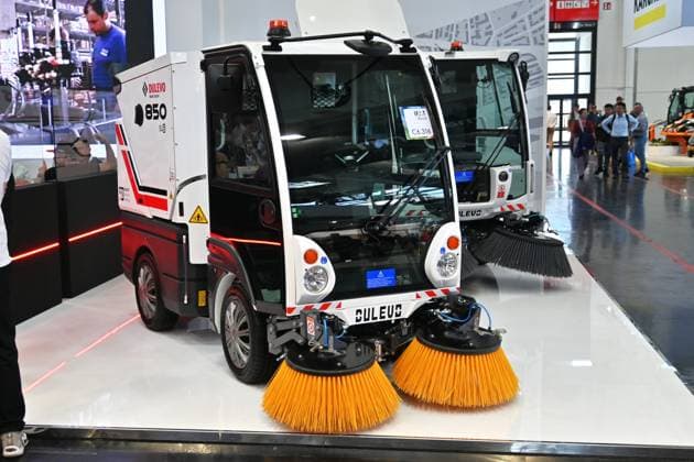 Die IFAT Munich 2026 ist die weltweit führende Fachmesse für Wasser-, Abwasser-, Abfall- und Rohstoffwirtschaft. Die Messe findet alle zwei Jahre auf dem Messegelände in München - Riem statt. Foto: Dulevo 850 Kehrmaschine, Fayat Group
