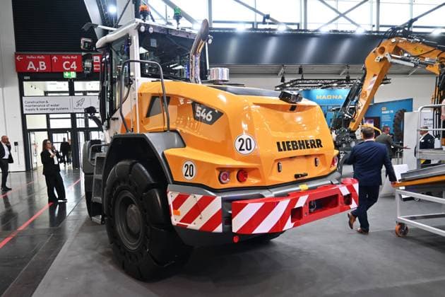 Die IFAT Munich 2026 ist die weltweit führende Fachmesse für Wasser-, Abwasser-, Abfall- und Rohstoffwirtschaft. Die Messe findet alle zwei Jahre auf dem Messegelände in München - Riem statt. Foto: Liebherr Radlader 546