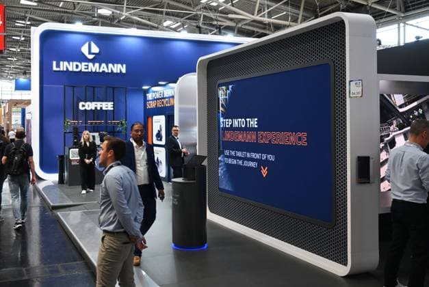 Die IFAT Munich 2026 ist die weltweit führende Fachmesse für Wasser-, Abwasser-, Abfall- und Rohstoffwirtschaft. Die Messe findet alle zwei Jahre auf dem Messegelände in München - Riem statt. Foto: Messestand der Lindemann Germany Gmbh