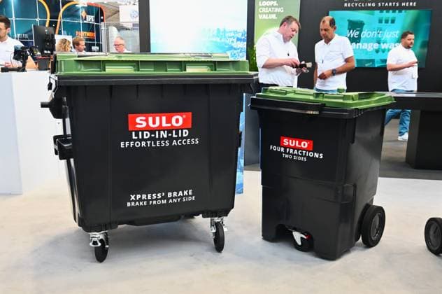 Die IFAT Munich 2026 ist die weltweit führende Fachmesse für Wasser-, Abwasser-, Abfall- und Rohstoffwirtschaft. Die Messe findet alle zwei Jahre auf dem Messegelände in München - Riem statt. Foto: Sulo Mülltonnen
