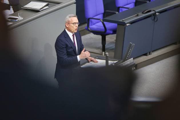 Berlin, Deutschland, 07.05.2026: Deutscher Bundestag: 77. Bundestagssitzung: Bundesminister für Digitales und Staatsmodernisierung Karsten Wildberger (CDU) Copyright: xdtsxNachrichtenagenturx dts_118166