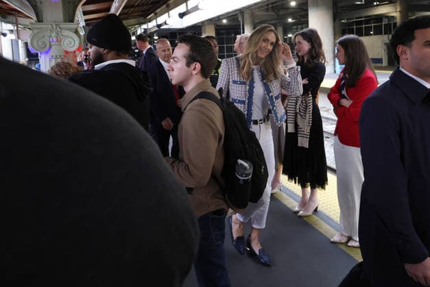 WASHINGTON, D.C. - MAY 7: Lara Trump at the unveiling of Amtrak™s Freedom 250 Acela Train at Washington Union Station in Washington, D.C. on May 7, 2026. Copyright: xmpi34x