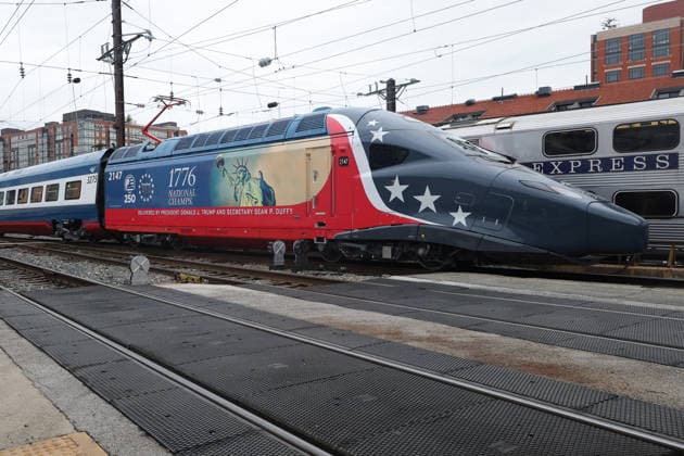 WASHINGTON, D.C. - MAY 7: Atmosphere at the unveiling of Amtrak™s Freedom 250 Acela Train at Washington Union Station in Washington, D.C. on May 7, 2026. Copyright: xmpi34x