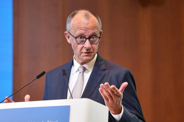Berlin, Deutschland, 07.05.2026: Haus der Deutschen Wirtschaft: IHK-Tag: Bundeskanzler Friedrich Merz (CDU) hält eine Rede Copyright: xdtsxNachrichtenagenturx dts_118196
