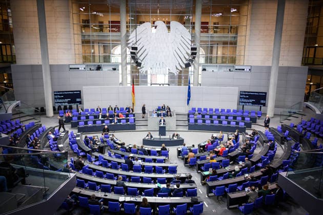 Berlin, Plenarsitzung im Bundestag Der Plenarsaal während der Sitzung des Deutschen Bundestags am 07.05.2026 in Berlin. Berlin Bundestag Berlin Deutschland