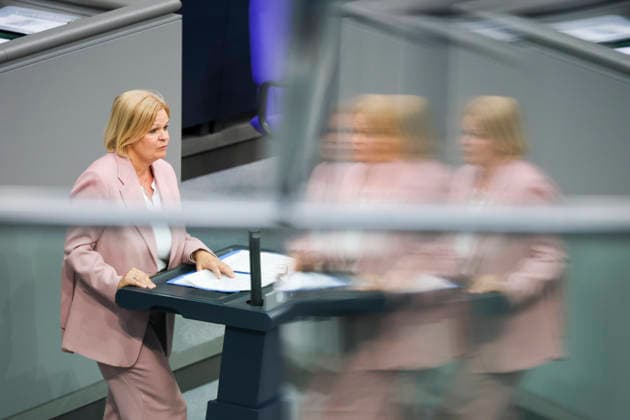Nancy Faeser, SPD, während der Sitzung im Deutschen Bundestag am 07.05,26 in Berlin. Photo by Mauersberger imago Sitzung im Deutschen Bundestag