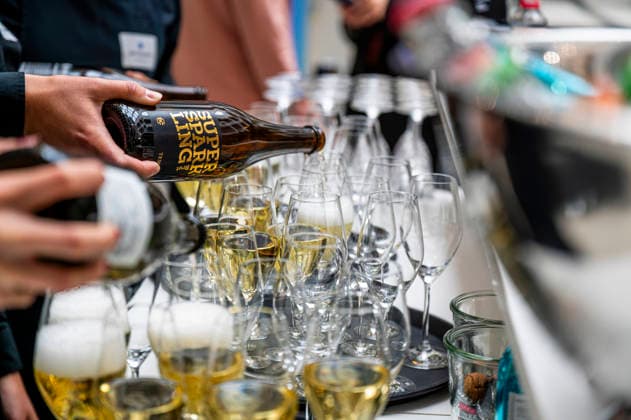 Bundesministerium für Digitales EUR, Deutschland, Berlin, 07.05.2026: Torte und Prosecco zum einjährigen Bestehen . Festveranstaltung des Bundesministeriums für Digitales und Staatsmodernisierung anlässlich des einjährigen Bestehen.