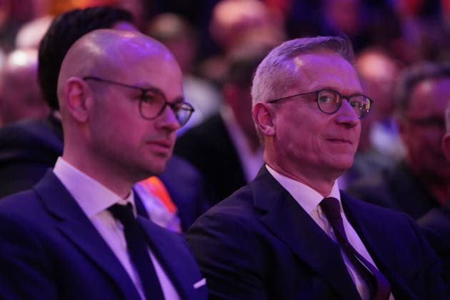 EUREF Campus GER, Deutschland, 20260507, Gelände EUREF Campus, Veranstaltung der Bauwirtschaft, TAG DER BAUINDUSTRIE, Rede von dem Minister, Digitalminister, Dr. Karsten Wildberger