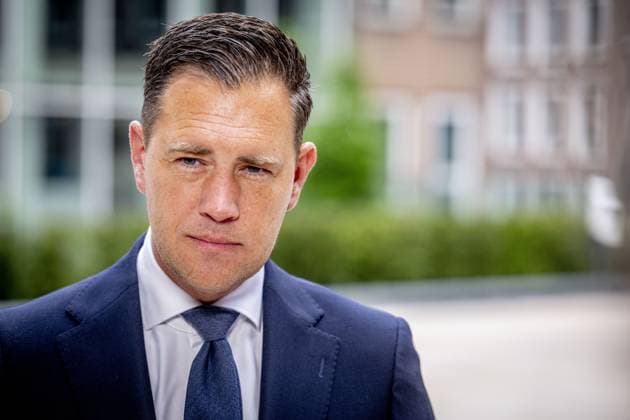 THE HAGUE - Eelco Heinen, Minister of Finance, speaks to the press ahead of the first weekly cabinet meeting after the May recess at the Ministry of General Affairs. ROBIN UTRECHT ANP netherlands out - belgium out  Copyright: xx x557759741x originalFilename: 557759741.jpg