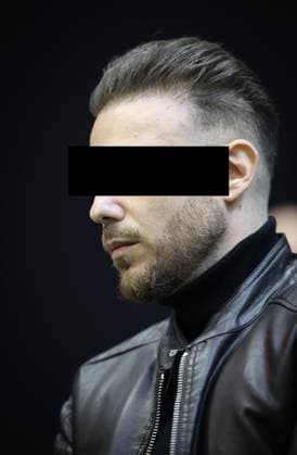 Accused Paolo Falzone pictured during and the trial of P. and A. Falzone, at the Court of Appeal of Mons, on Friday 08 May 2026. The trial of the two men concerns the 2022 tragedy in Strepy-Bracquegnies, where a car plowed into a carnival parade around 5:00. Six people died at the scene, and a seventh months later in the hospital. P. Falzone is charged with seven murder and 81 attempted murder. A. Falzone with failure to render aid to a person in danger.  VIRGINIExLEFOUR 173222363