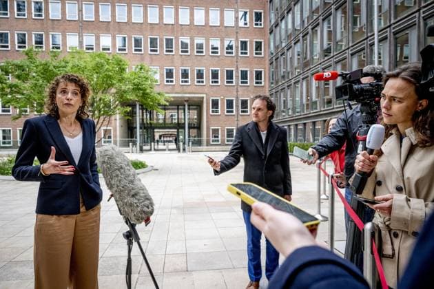 THE HAGUE - Sophie Hermans, Minister of Health, Welfare and Sport, speaks to the press ahead of the first weekly cabinet meeting after the May recess at the Ministry of General Affairs. ROBIN UTRECHT ANP netherlands out - belgium out  Copyright: xx x557761209x originalFilename: 557761209.jpg