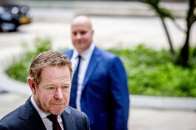 THE HAGUE - Minister of Justice and Security David van Weel speaks to the press ahead of the first weekly cabinet meeting after the May recess at the Ministry of General Affairs. ROBIN UTRECHT ANP netherlands out - belgium out  Copyright: xx x557762502x originalFilename: 557762502.jpg
