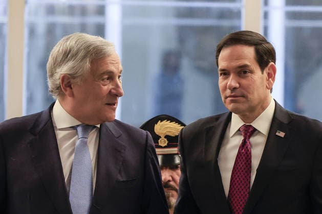 Marco Rubio - Antonio Tajani meeting in Rome ROME, ITALY, MAY 08: Italy’s Foreign minister Antonio Tajani (L) welcomes U.S. Secretary of State Marco Rubio (R) at the Farnesina, Italian Foreign ministry headquarters, in Rome, Italy, on May 08, 2026. Riccardo De Luca Anadolu Rome Italy. Editorial use only. Please get in touch for any other usage.  Copyright: x2026xAnadoluxRiccardoxDexLucax
