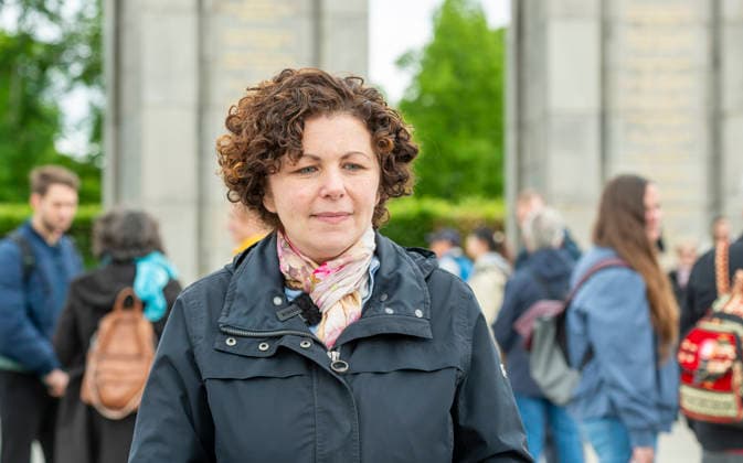 Amira Mohamed Ali EUR, Deutschland, Berlin, 08.05.2026: Der Berliner Landesverband des BSW gedenkt mit der Parteivorsitzenden Amira Mohamed Ali (BSW) am sowjetischen Ehrenmal im Tiergarten den Tag der Befeiung zum Weltkriegsende1945.
