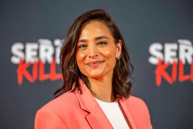ABB SERIENKILLER- Amira Aly Moderatorin zu Gast bei der Eroeffnung der True Crime Ausstellung Serien Killer am 07.05.2026 in Köln Ehrenfeld NRW Deutschland