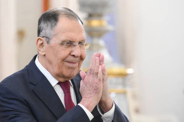 RUSSIA, MOSCOW - MAY 9, 2026: Russia s Foreign Minister Sergei Lavrov attends a meeting between President Vladimir Putin and Sinisa Karan, President of Republika Srpska (Serb Republic), at the Moscow Kremlin. Grigory Sysoyev POOL TASS  92235792