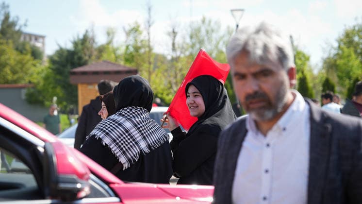 May 9, 2026, Gaziantep, Gaziantep, Turkey: Hundreds of demonstrators take part in a protest organized by 45 non-governmental organizations against a scheduled performance by the girl group Manifest. The demonstration, which saw some scuffles with security forces, was held to oppose the event on the grounds of preserving local conservative values and preventing social tension in Gaziantep, Turkey on May 09, 2026. Gaziantep Turkey - ZUMAa260 20260509_zip_a260_008 Copyright: xMohammadxBashirxAldaherx