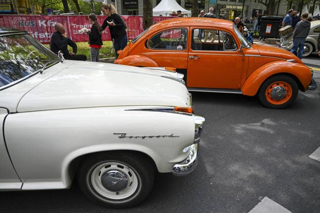 Classic Days Berlin BERLIN, GERMANY - MAY 09: Classic cars are displayed on the Kurfurstendamm boulevard during the Classic Days Berlin event in Berlin, Germany, on May 09, 2026. Approximately 2,000 vintage vehicles from different eras were showcased, bringing together thousands of classic car enthusiasts for the open-air exhibition. Halil Sagirkaya Anadolu Berlin Germany. Editorial use only. Please get in touch for any other usage.  Copyright: x2026xAnadoluxHalilxSagirkayax