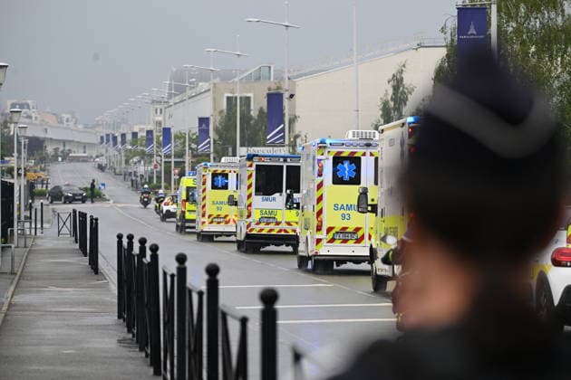 The Five French Passengers of the MV Hondius Landed in France - Le Bourget The five French passengers of the MV Hondius, the cruise ship affected by a hantavirus outbreak, landed at Le Bourget Airport, near Paris, after taking off three hours earlier from the Canary Islands (Spain) on Sunday, May 10, 2026, in Le Bourget, France. Photo by Florian Poitout ABACAPRESS.COM Le Bourget France  Copyright: xPoitoutxFlorian ABACAx