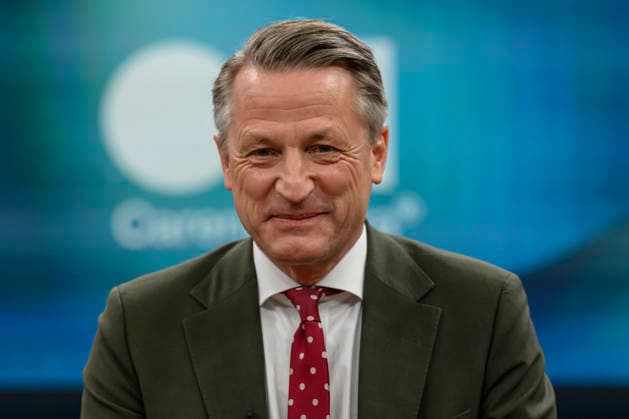 im Bild v.l.: Nikolaus Blome, Ressortleiter Politik und Gesellschaft RTL ntv, GER, Berlin, Studio, zu Gast bei - Caren Miosga, Polittalk, TV, Format, Aufzeichnung, aufgezeichnet, Das Erste, aus Adlershof - am Studio 20, Thema: Wie will die SPD Vertrauen zurückgewinnen, Frau Schwesig? 10.05.2026 Copyright: HMBxMedia UwexKoch