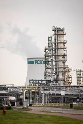 PCK Raffinerie GmbH, Erdoelverarbeitungswerk, Schwedt. 11.05.2026. Schwedt Deutschland Copyright: xJulianexSonntagx